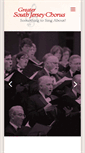 Mobile Screenshot of greatersouthjerseychorus.org