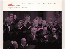 Tablet Screenshot of greatersouthjerseychorus.org